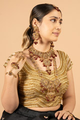 Golden Antique Necklace Set2995 video